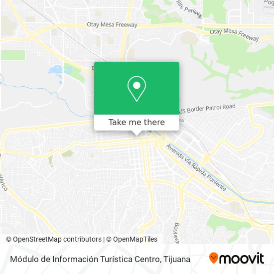 Mapa de Módulo de Información Turística Centro