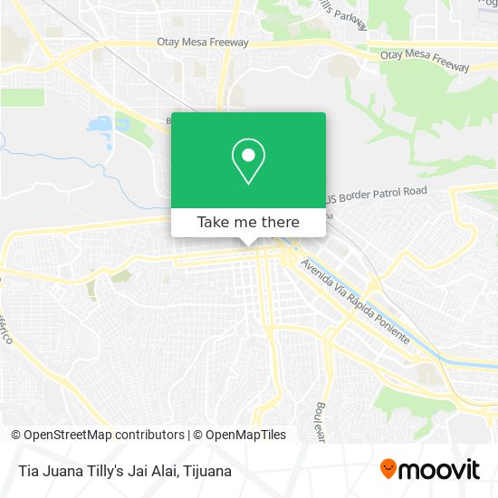 Tia Juana Tilly's Jai Alai map
