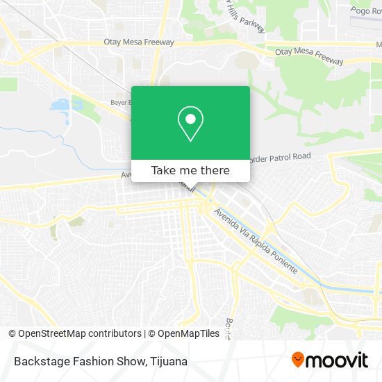 Backstage Fashion Show map