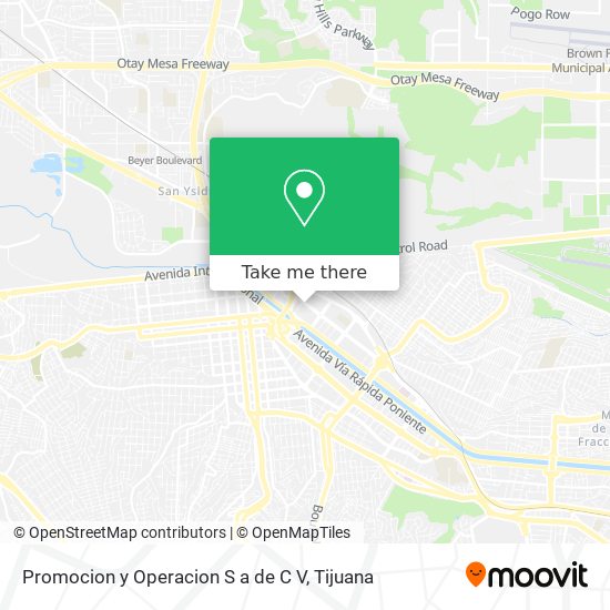 Mapa de Promocion y Operacion S a de C V