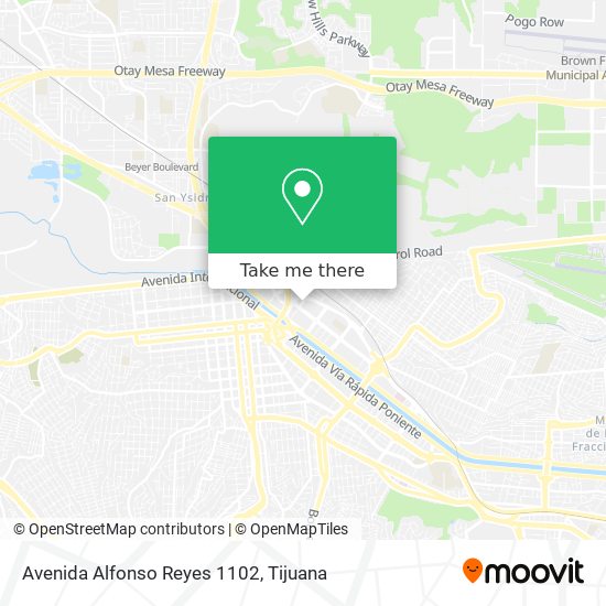 Avenida Alfonso Reyes 1102 map