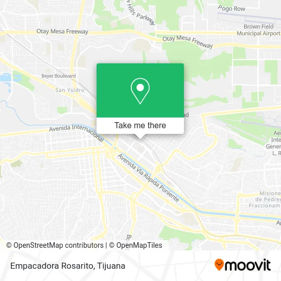 Empacadora Rosarito map