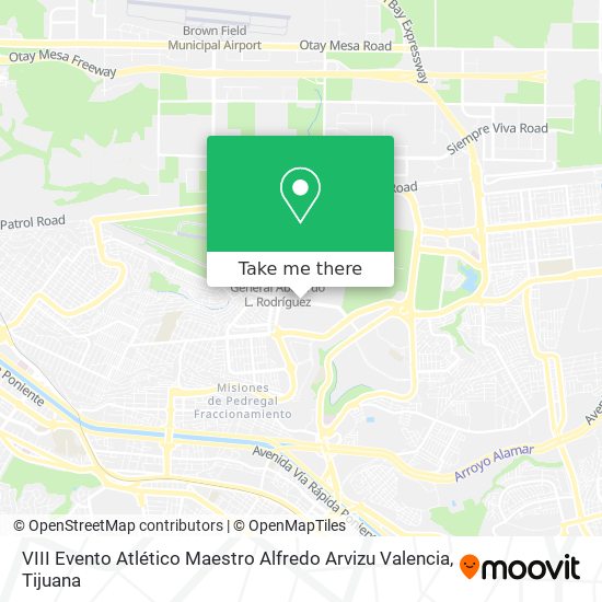 VIII Evento Atlético Maestro Alfredo Arvizu Valencia map