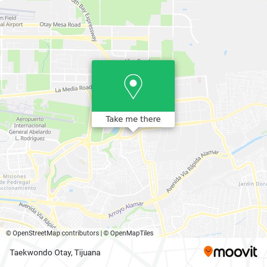 Taekwondo Otay map