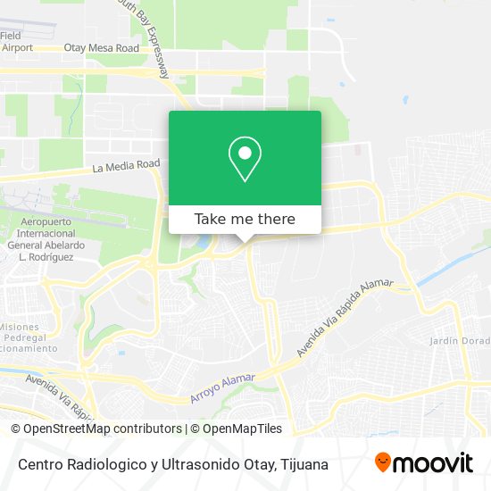 Mapa de Centro Radiologico y Ultrasonido Otay