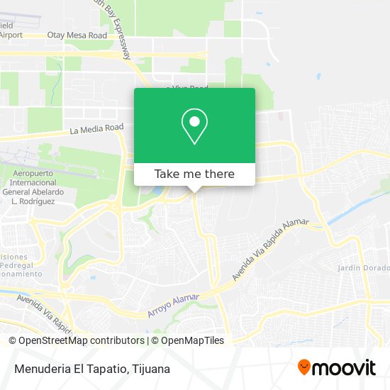 Mapa de Menuderia El Tapatio