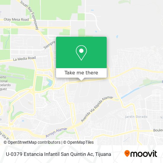 U-0379 Estancia Infantil San Quintin Ac map