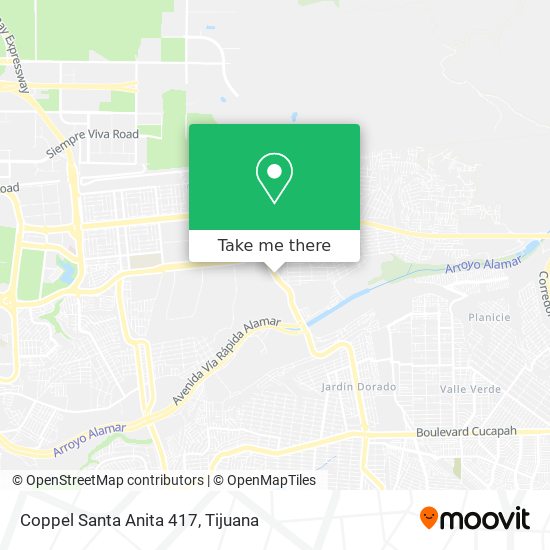 Coppel Santa Anita 417 map