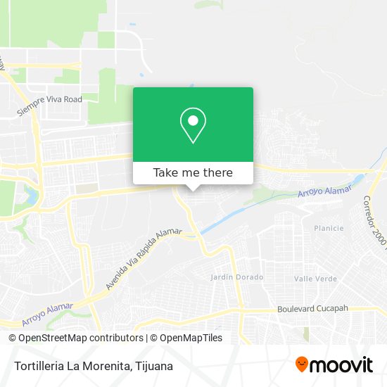 Mapa de Tortilleria La Morenita