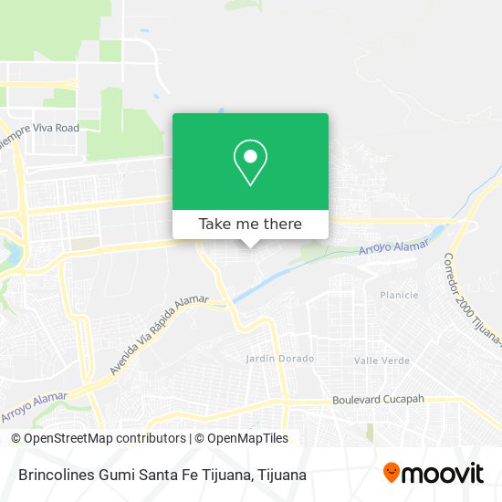 Mapa de Brincolines Gumi Santa Fe Tijuana