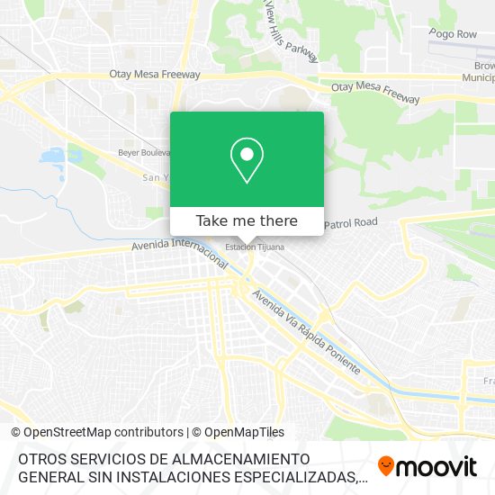 Mapa de OTROS SERVICIOS DE ALMACENAMIENTO GENERAL SIN INSTALACIONES ESPECIALIZADAS