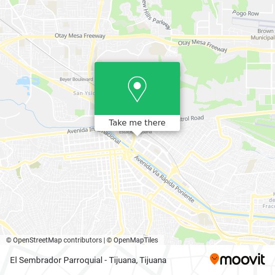 Mapa de El Sembrador Parroquial - Tijuana