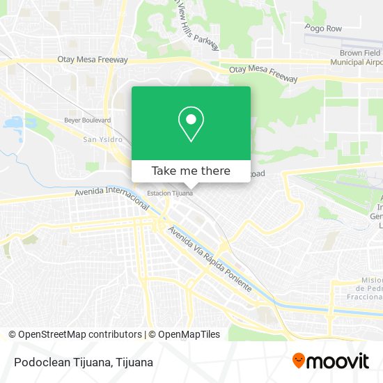 How to get to Podoclean Tijuana by Bus?