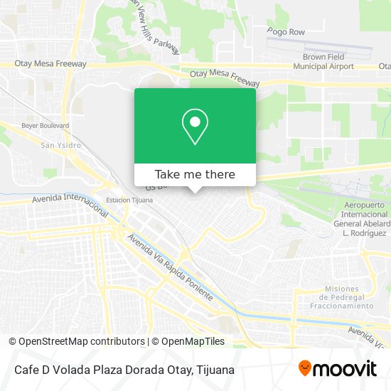 Cafe D Volada Plaza Dorada Otay map