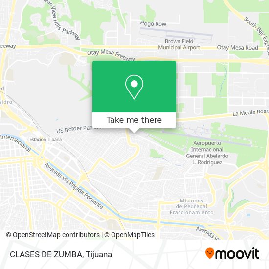 Mapa de CLASES DE ZUMBA