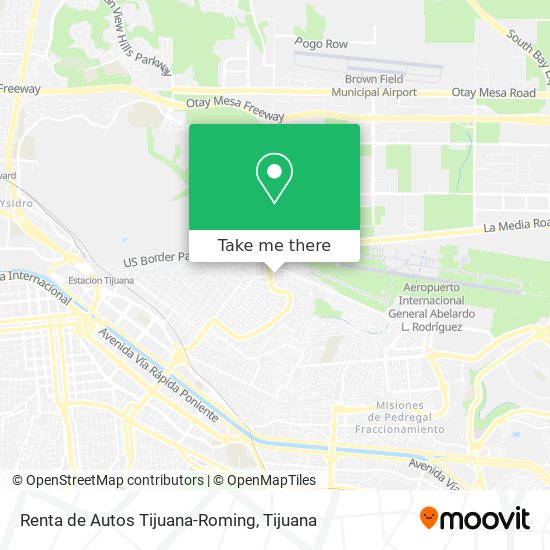 Renta de Autos Tijuana-Roming map