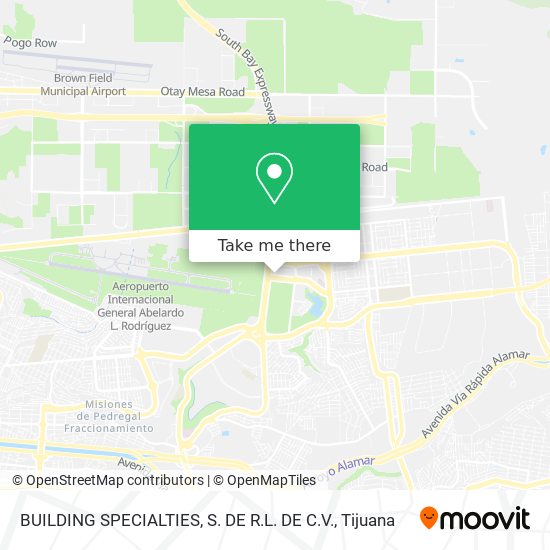 Mapa de BUILDING SPECIALTIES, S. DE R.L. DE C.V.