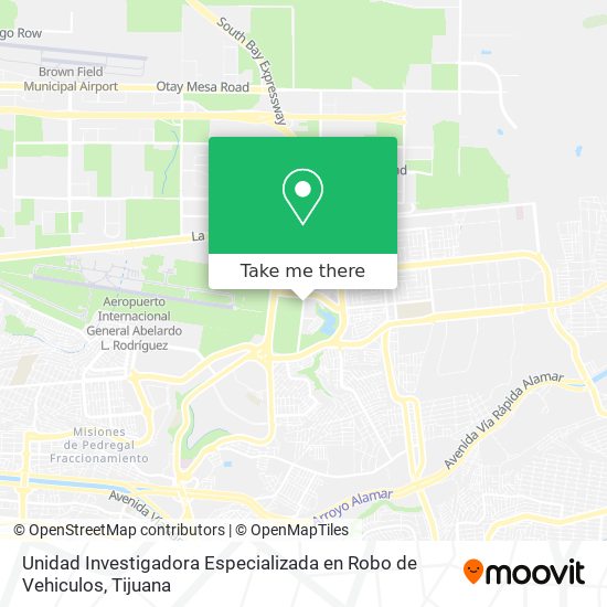 Unidad Investigadora Especializada en Robo de Vehiculos map