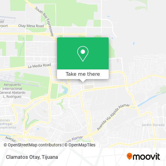 Clamatos Otay map