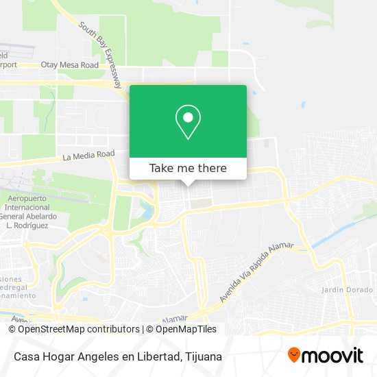 Mapa de Casa Hogar Angeles en Libertad