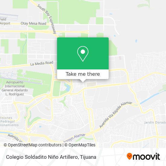 Colegio Soldadito Niño Artillero map