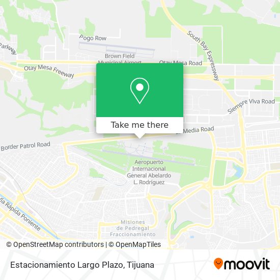 Estacionamiento Largo Plazo map