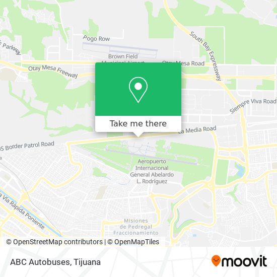 Mapa de ABC Autobuses