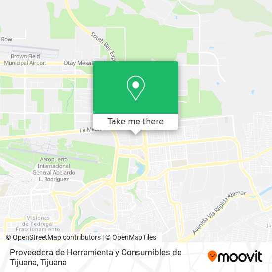 Mapa de Proveedora de Herramienta y Consumibles de Tijuana