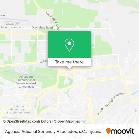 Mapa de Agencia Aduanal Soriano y Asociados, s.C.
