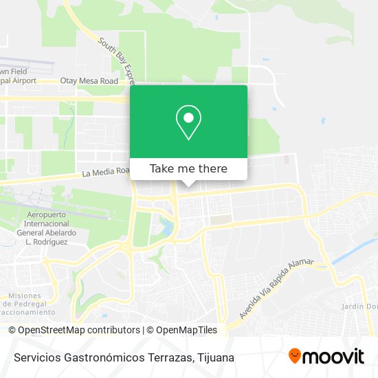 Servicios Gastronómicos Terrazas map