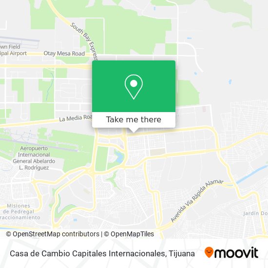 Casa de Cambio Capitales Internacionales map