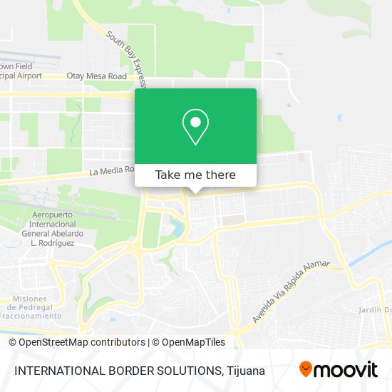 INTERNATIONAL BORDER SOLUTIONS map