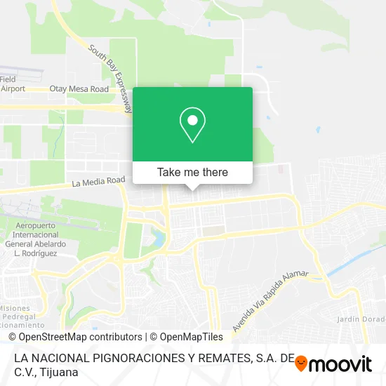 LA NACIONAL PIGNORACIONES Y REMATES, S.A. DE C.V. map