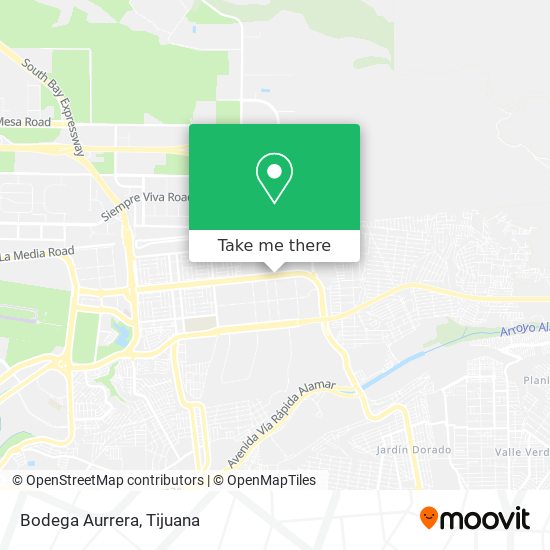 Mapa de Bodega Aurrera