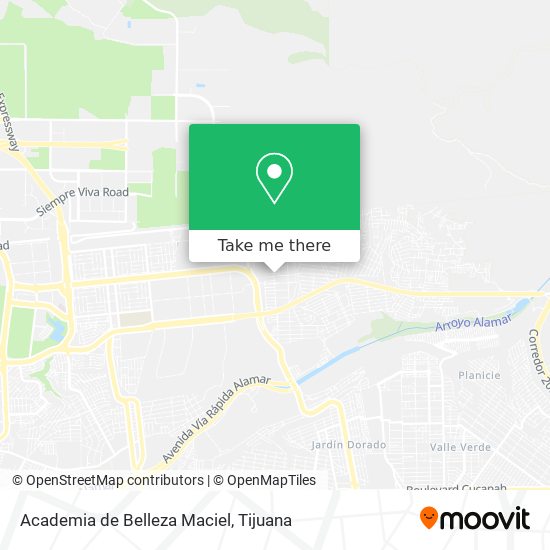 Mapa de Academia de Belleza Maciel