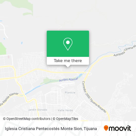 Iglesia Cristiana Pentecostés Monte Sion map
