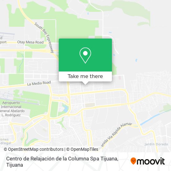 Centro de Relajación de la Columna Spa Tijuana map