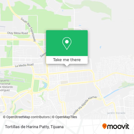 Tortillas de Harina Patty map