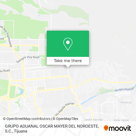 GRUPO ADUANAL OSCAR MAYER DEL NOROESTE, S.C. map