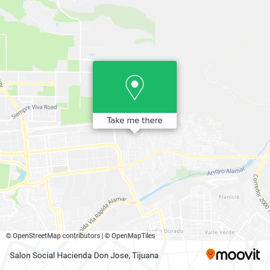 Mapa de Salon Social Hacienda Don Jose