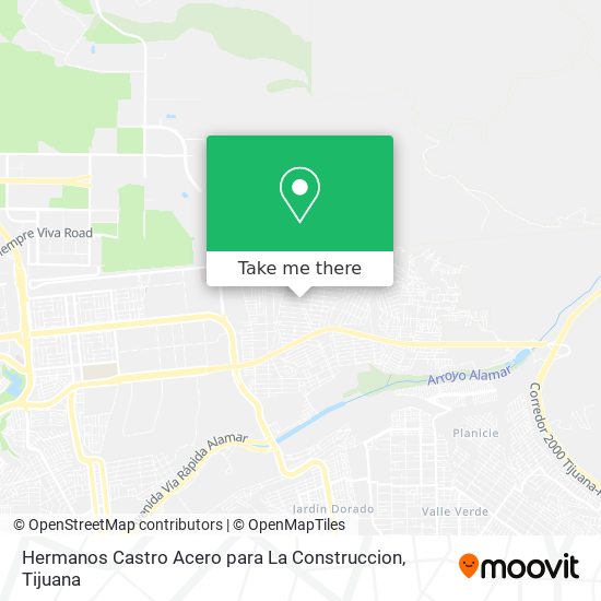 Mapa de Hermanos Castro Acero para La Construccion