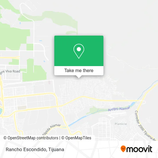 Rancho Escondido map