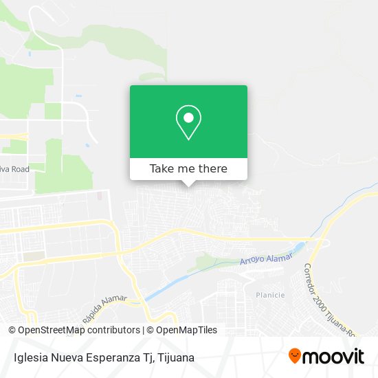 Mapa de Iglesia Nueva Esperanza Tj