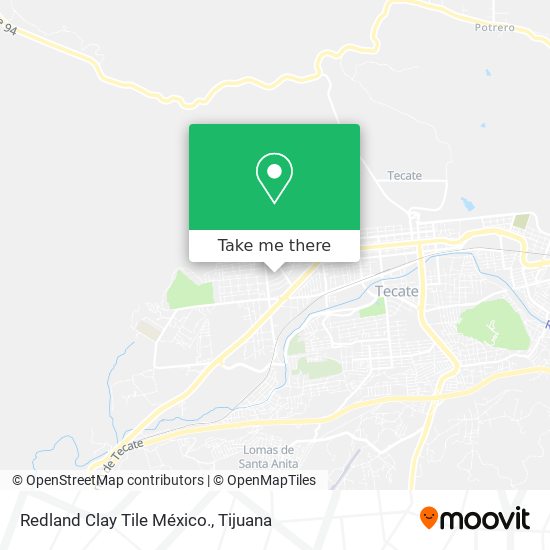 Mapa de Redland Clay Tile México.