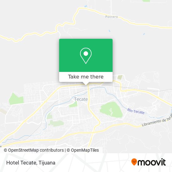 Hotel Tecate map