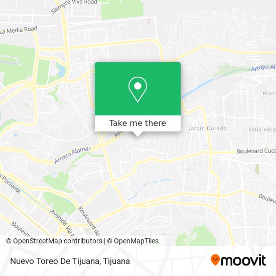 Nuevo Toreo De Tijuana map