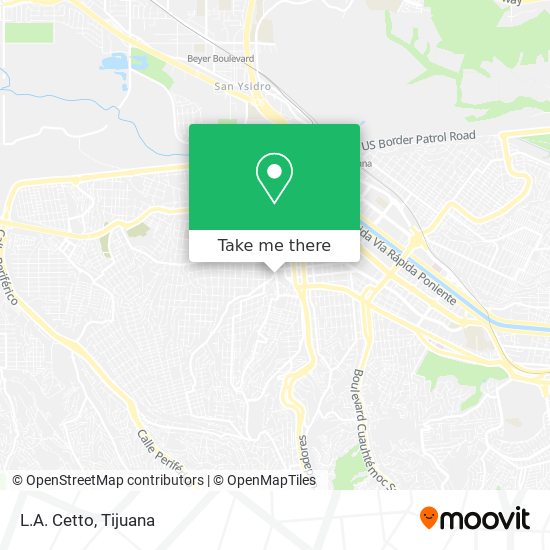 Mapa de L.A. Cetto