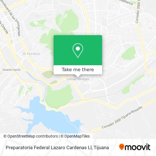 Mapa de Preparatoria Federal Lazaro Cardenas Ll