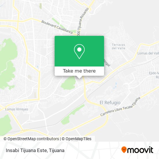 Insabi Tijuana Este map