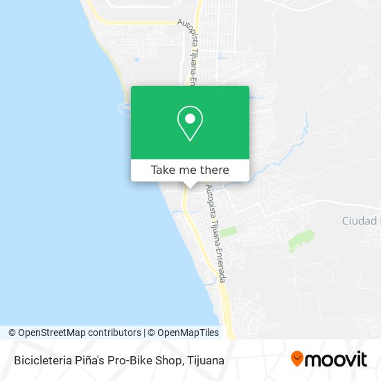 Bicicleteria Piña's Pro-Bike Shop map